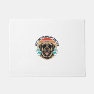 Englischer Mastiff-Vater Vintage-Sonnenuntergang-H Fußmatte