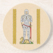 Englischer Mittelalter Ritter Circa 1430 Getränkeuntersetzer (Vorne)