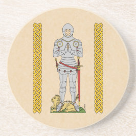 Englischer Mittelalter Ritter Circa 1430 Getränkeuntersetzer