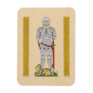 Englischer Mittelalter Ritter Circa 1430 Magnet