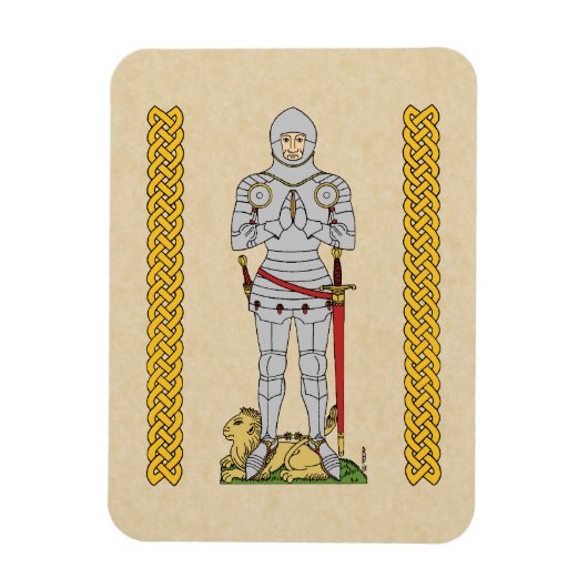 Englischer Mittelalter Ritter Circa 1430 Magnet (Vertikal)