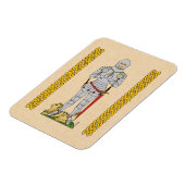 Englischer Mittelalter Ritter Circa 1430 Magnet (Linke Seite)