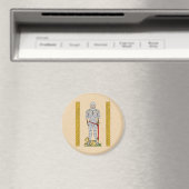Englischer Mittelalter Ritter Circa 1430 Magnet (In Situ (Geschirrspüler))