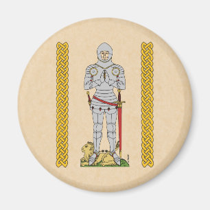 Englischer Mittelalter Ritter Circa 1430 Magnet