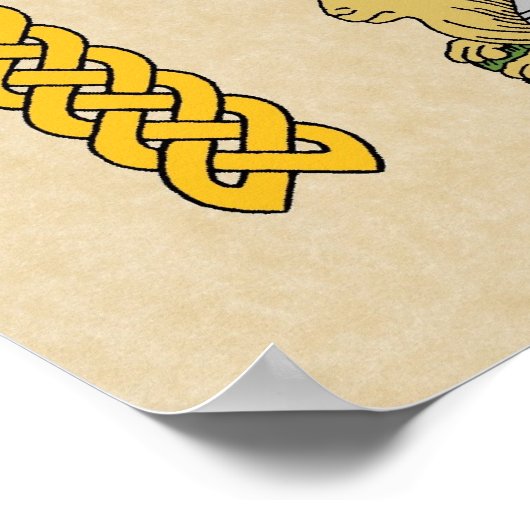 Englischer Mittelalter Ritter Circa 1430 Poster (Ecke)