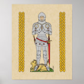 Englischer Mittelalter Ritter Circa 1430 Poster (Vorne)