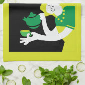 Englischer Nachmittagstee Geschirrtuch (Gefaltet)