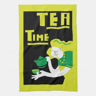 Englischer Nachmittagstee Geschirrtuch