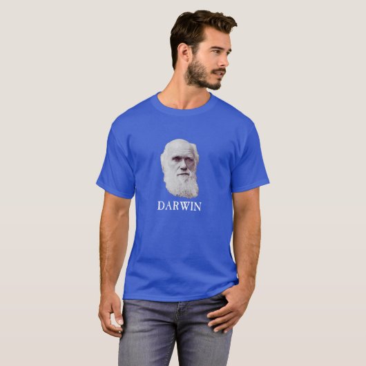 Englischer Naturwissenschaftler Charles Darwin T-Shirt (Vorne ganz)