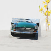 Englischer Oldtimer Karte (Gelbe Blume)