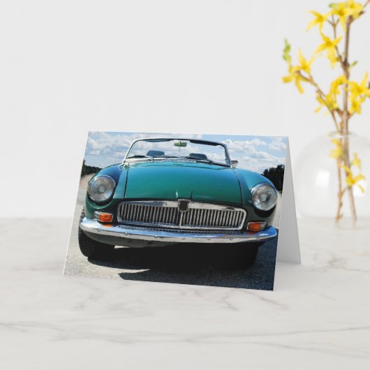 Englischer Oldtimer Karte (Gelbe Blume)