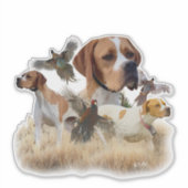 Englischer Pointer  Aufkleber (Vorderseite)