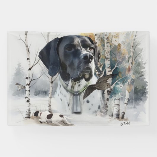 Englischer Pointer Banner (Horizontal)