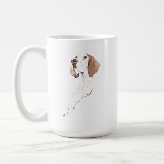 Englischer Pointer Becher – Hundemama Kaffeetasse (Links)