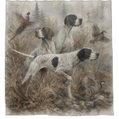 Englischer Pointer Duschvorhang (Vorderseite)