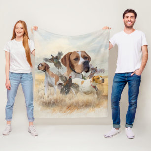 Englischer Pointer Fleecedecke