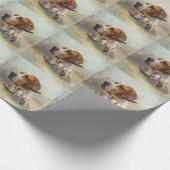 Englischer Pointer Geschenkpapier (Ecke)