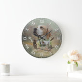 Englischer Pointer Große Wanduhr (Zuhause)