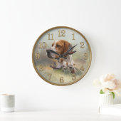 Englischer Pointer Große Wanduhr (Zuhause)
