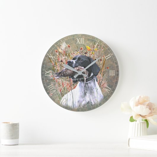 Englischer Pointer Große Wanduhr (Zuhause)