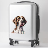 Englischer Pointer-Hund Aufkleber (Koffer)
