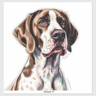 Englischer Pointer-Hund Aufkleber