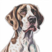 Englischer Pointer-Hund Aufkleber (Vorderseite)