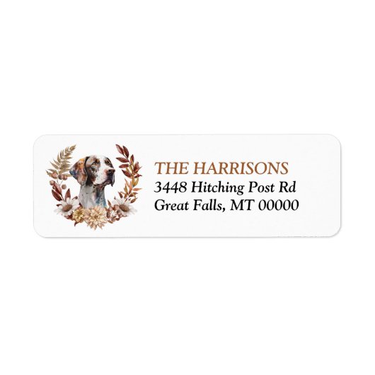 Englischer Pointer-Hund Herbstkranz (Vorne)