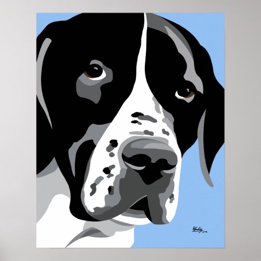 Englischer Pointer-Hund Poster (Vorne)