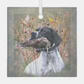 Englischer Pointer Ornament Aus Glas (Vorderseite)