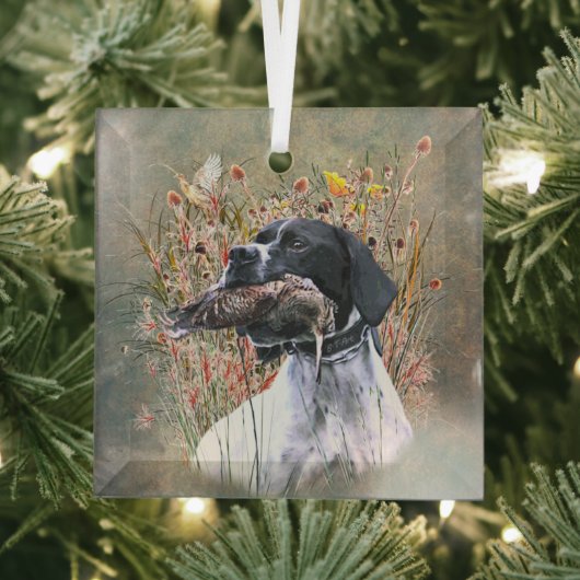 Englischer Pointer Ornament Aus Glas (Insitu)