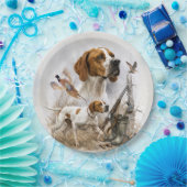 Englischer Pointer Pappteller (Party)