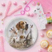 Englischer Pointer Pappteller (Party)