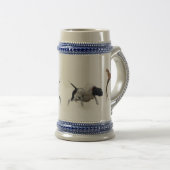 Englischer Pointer Point Bierglas (VorderseiteRechts)