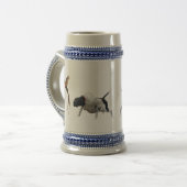 Englischer Pointer Point Bierglas (Vorderseite Links)