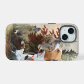 Englischer Pointer, Vogeljagd  iPhone 15 Hülle (Rückseite (Horizontal))