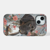 Englischer Pointer, Vogeljagd  iPhone 15 Hülle (Rückseite (Horizontal))