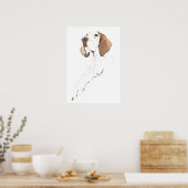 Englischer Pointer Wandkunst Poster, Hunde Kunst D Poster (Küche)