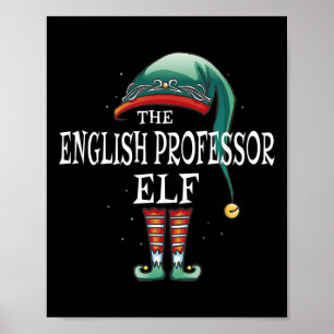 Englischer Professor Elf Weihnachten Poster