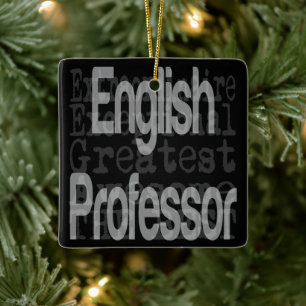 Englischer Professor Extraordinaire Keramikornament