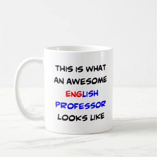 englischer Professor, phantastisch Kaffeetasse (Links)