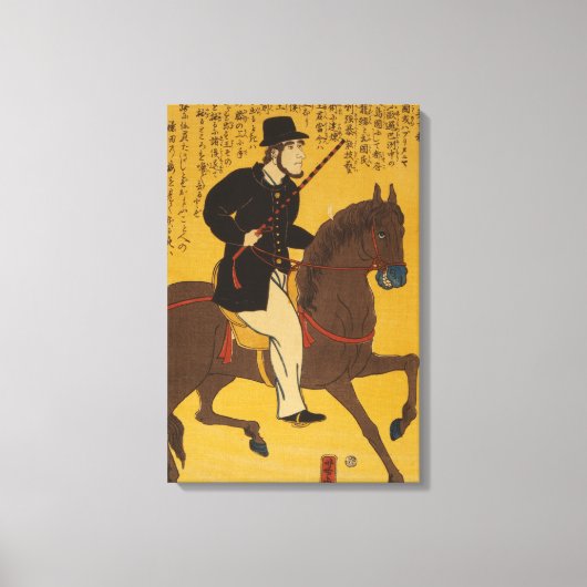 Englischer Reitpferd um 1861 Vintag Leinwanddruck (Vorderseite)