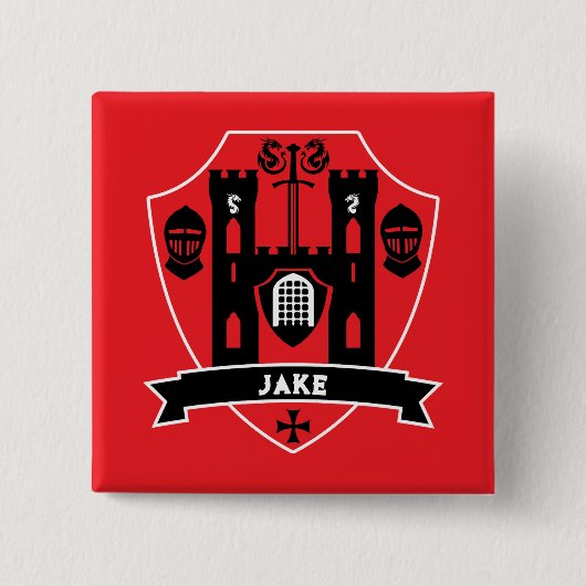 Englischer Ritterdrache Button (Vorderseite)