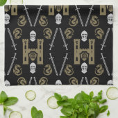 Englischer Ritterdrache Geschirrtuch (Gefaltet)