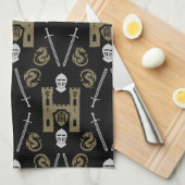 Englischer Ritterdrache Geschirrtuch (Viertel Falte)