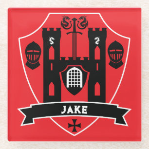 Englischer Ritterdrache Glasuntersetzer