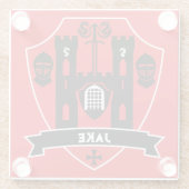 Englischer Ritterdrache Glasuntersetzer (Rückseite)