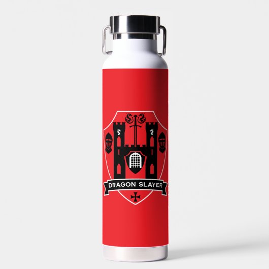 Englischer Ritterdrache Trinkflasche (Vorne)