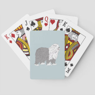 Englischer Schäferhund Spielkarten