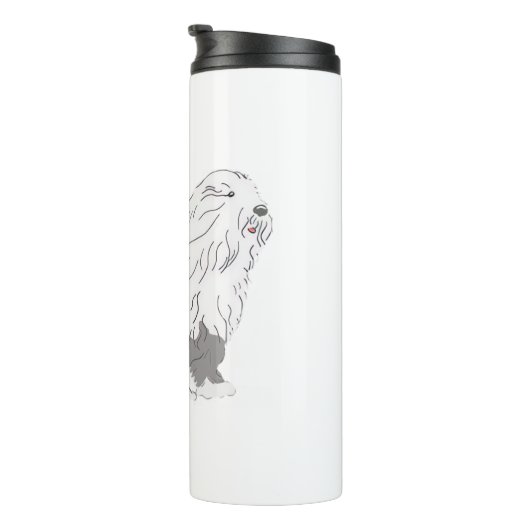 Englischer Schäferhund Thermosbecher (Nach rechts gedreht)